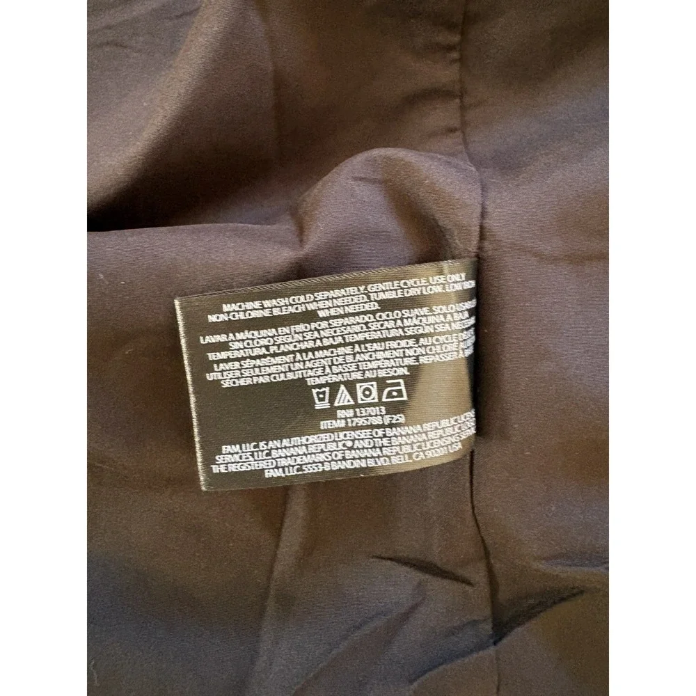 Banana Republic Jacket Mens Large Gray Button Shacket NWT